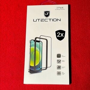 UTECTION iPhone 12/12Pro (6.1”) Tempered Glass Screen Protectors 2-Pack